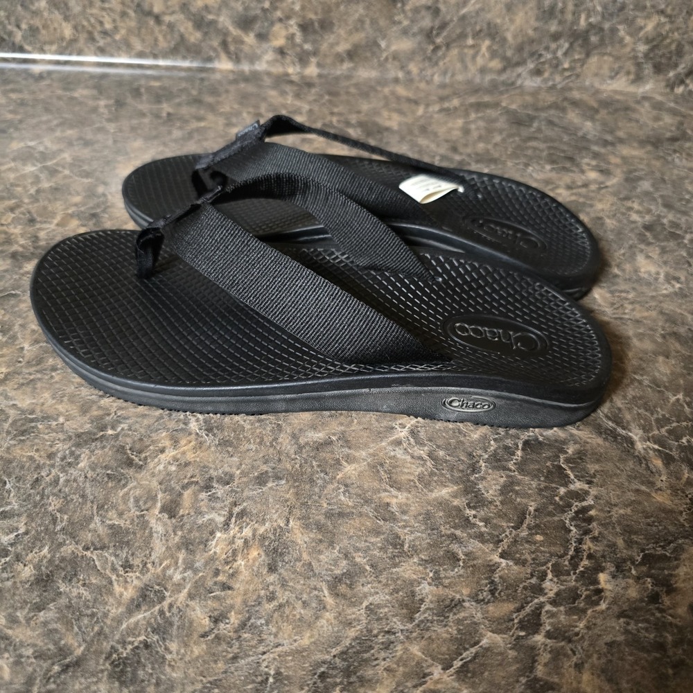 Chaco Classic Flip Flops Black Mens 7